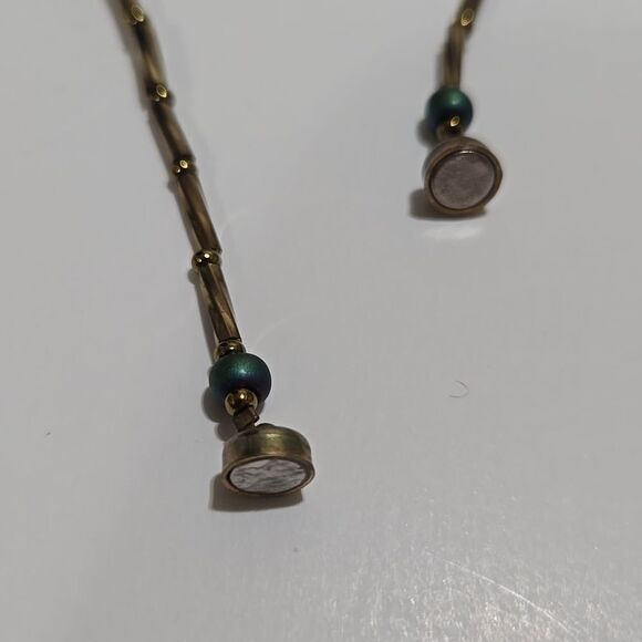 Green and Blue Beaded Necklace - Picture 4 of 5